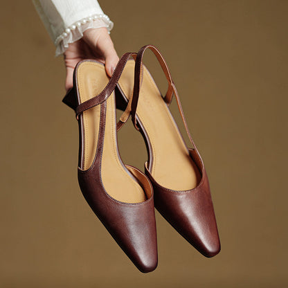 Willow | Women's Pointed Toe Leather Heels