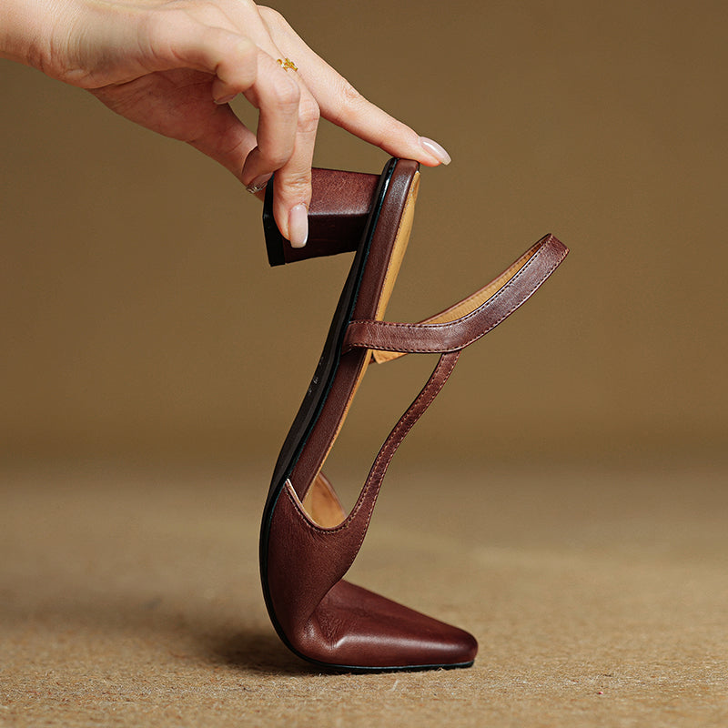 Willow | Women's Pointed Toe Leather Heels