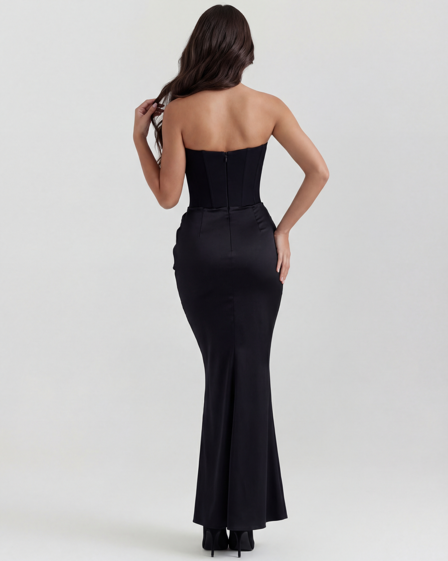 Gabrielle | Women's Strapless Fitted Evening Dress