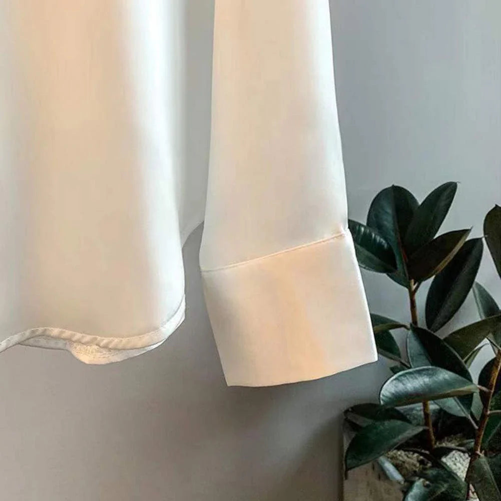 Faith | Women’s Elegant Satin Long Sleeve Blouse