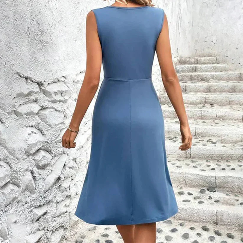 Natalie | Women's Floral Summer Semi-Fitted Midi Dress