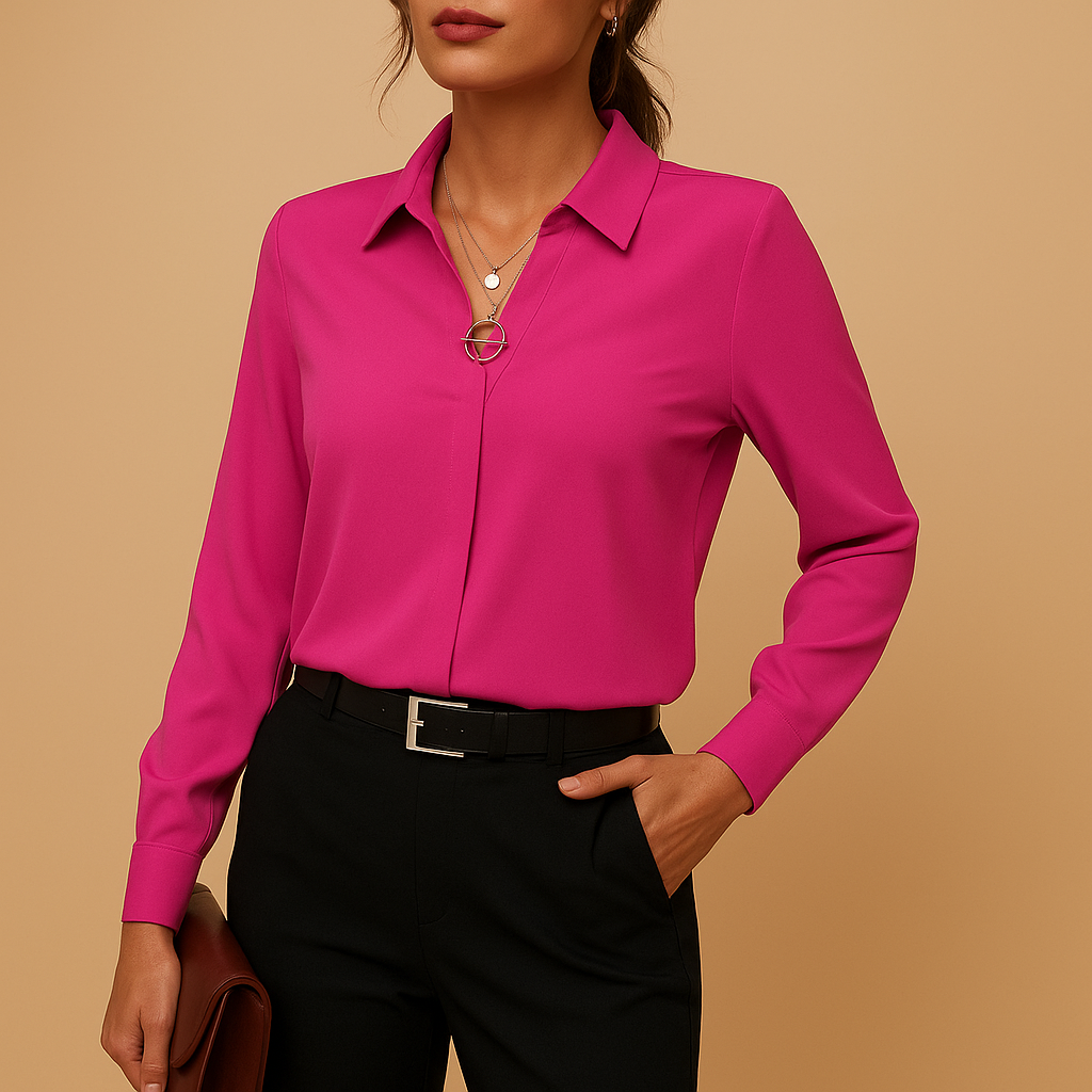 Genevieve | Women's Formal Long Sleeve Blouse