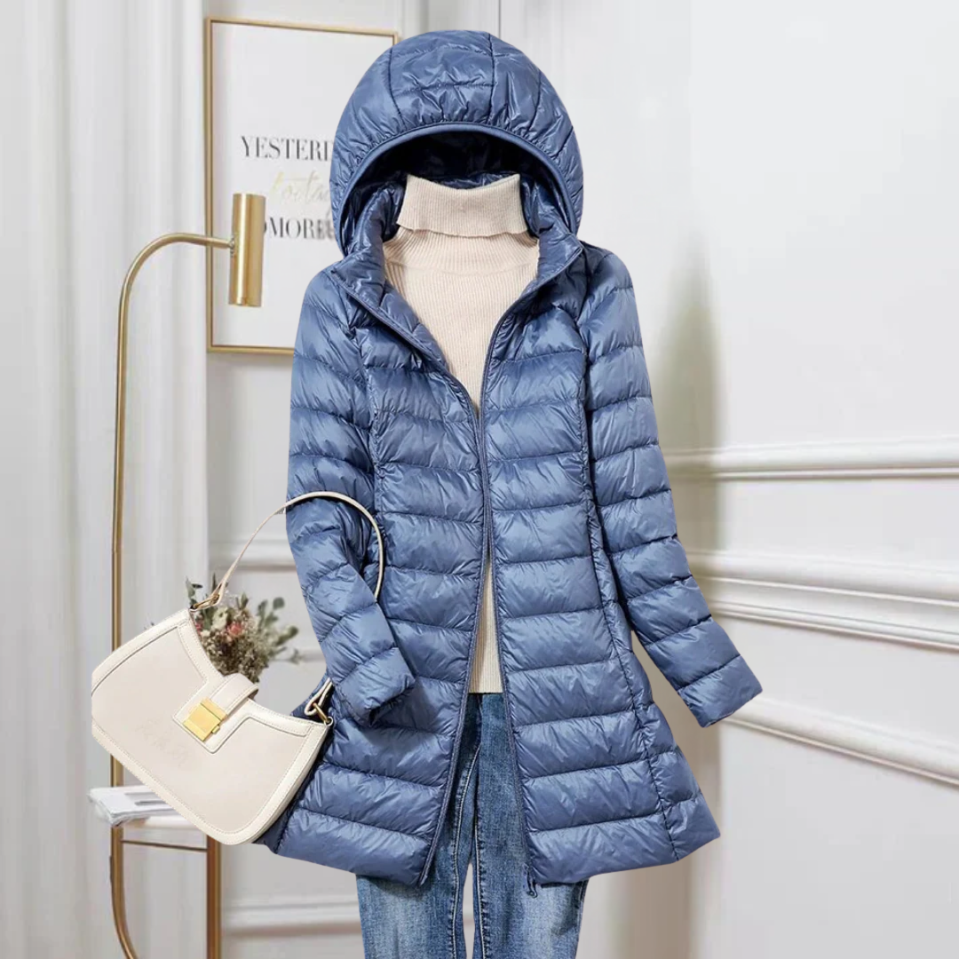 Fern | Women's Long Hooded Puffer Jacket