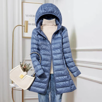 Fern | Women's Long Hooded Puffer Jacket