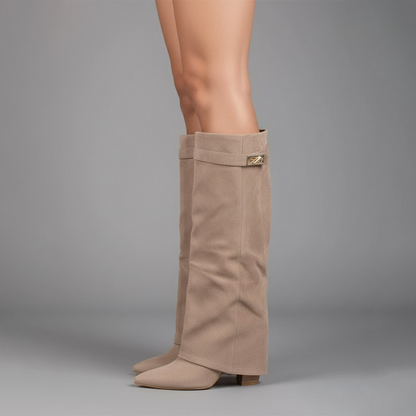 Marley | Women's Elegant Knee High Suede Boots
