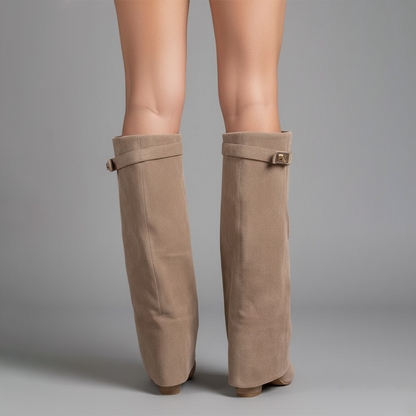 Marley | Women's Elegant Knee High Suede Boots
