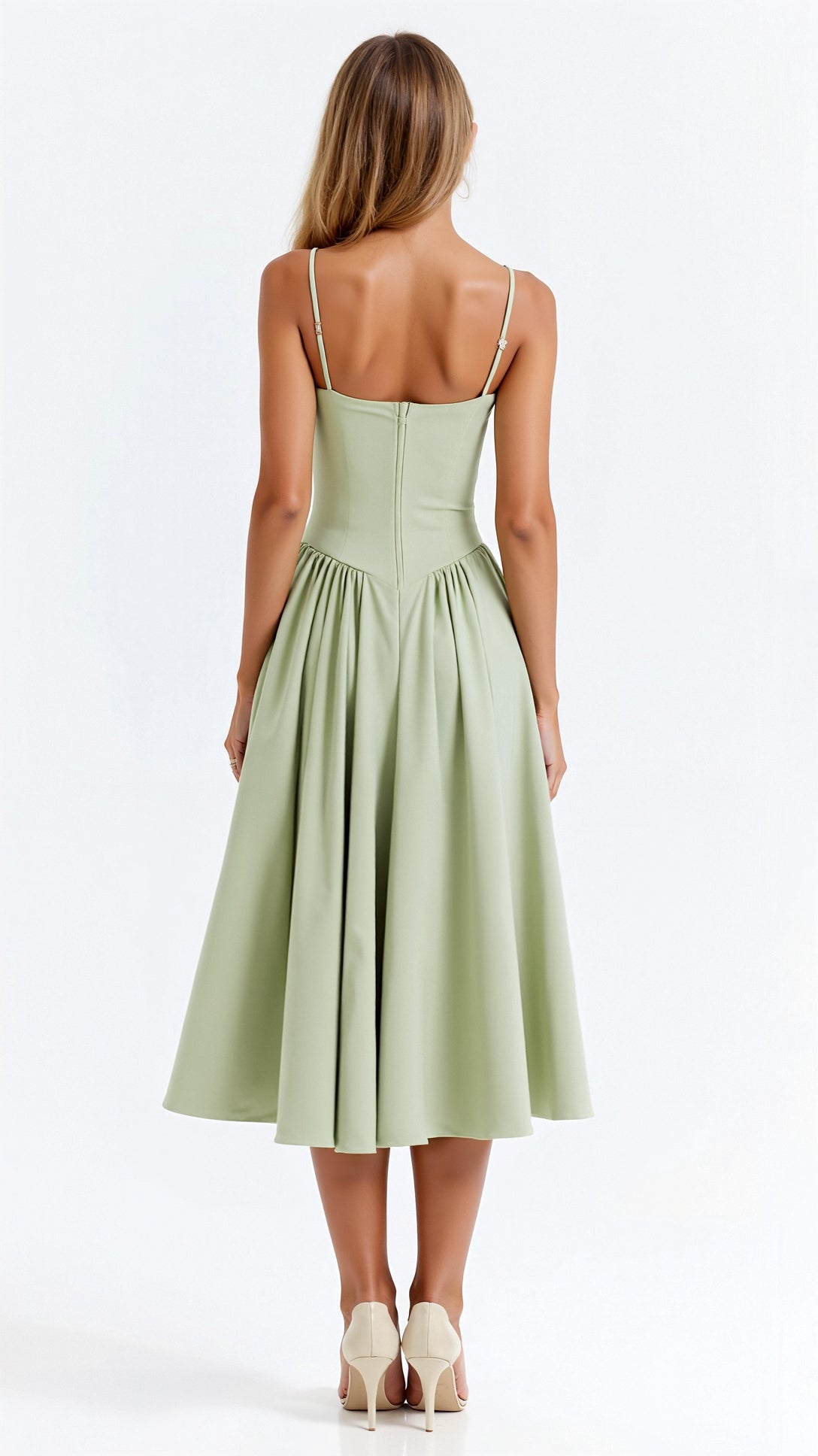 Cara | Women's Elegant Flared Midi Dress