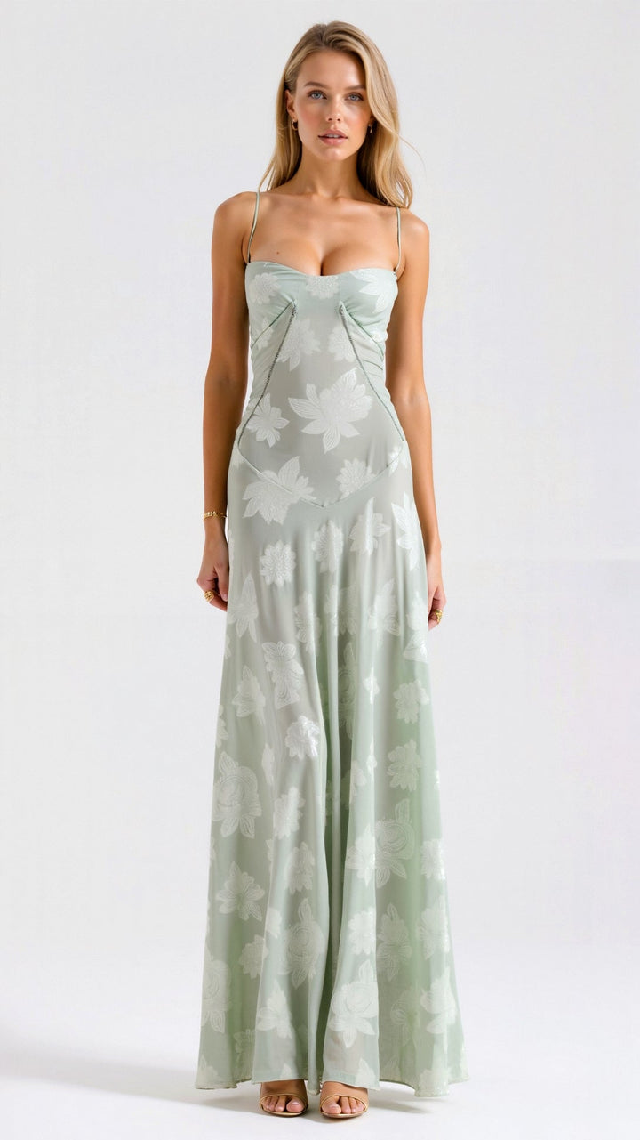 Oriana | Women’s Floral Wedding Guest Maxi Dress