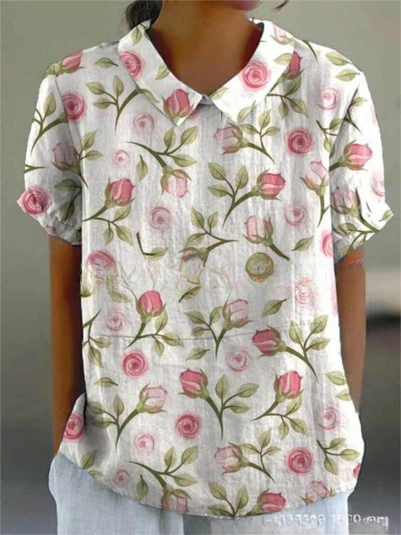 Victoria | Women's Elegant Printed Summer Blouse