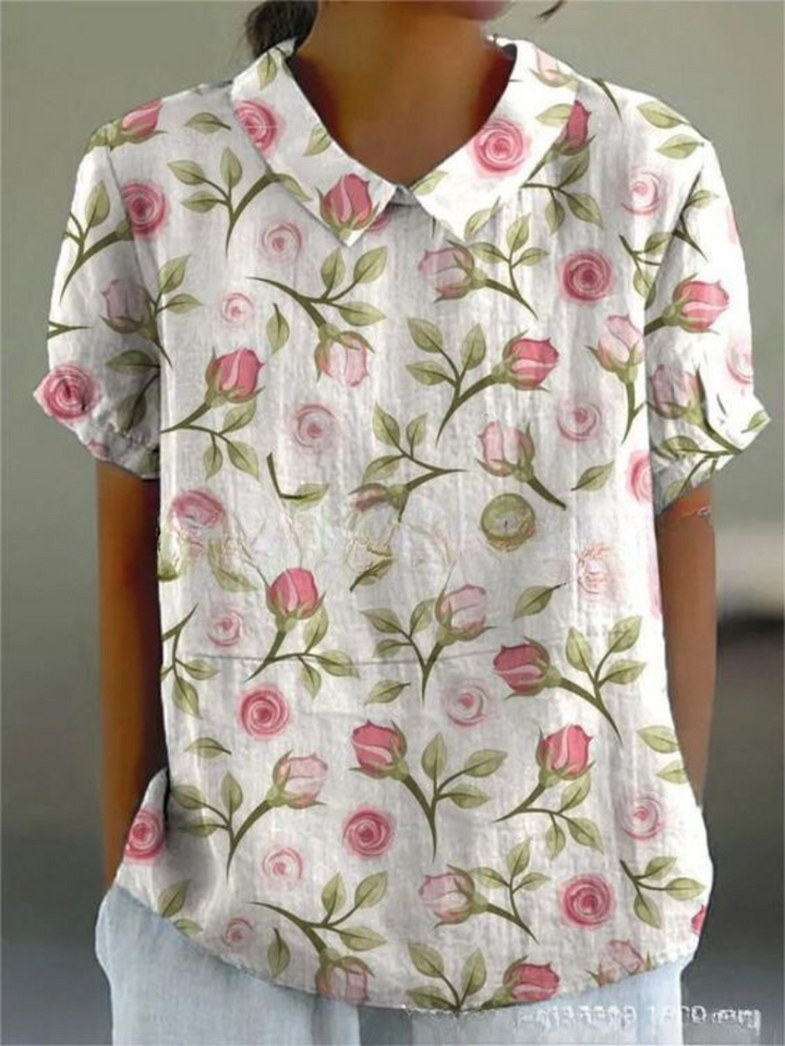 Victoria | Women's Elegant Printed Summer Blouse