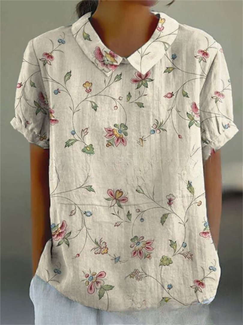 Victoria | Women's Elegant Printed Summer Blouse
