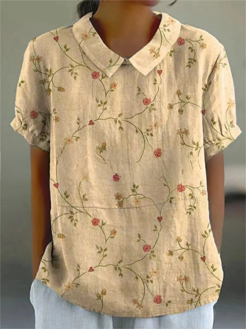 Victoria | Women's Elegant Printed Summer Blouse