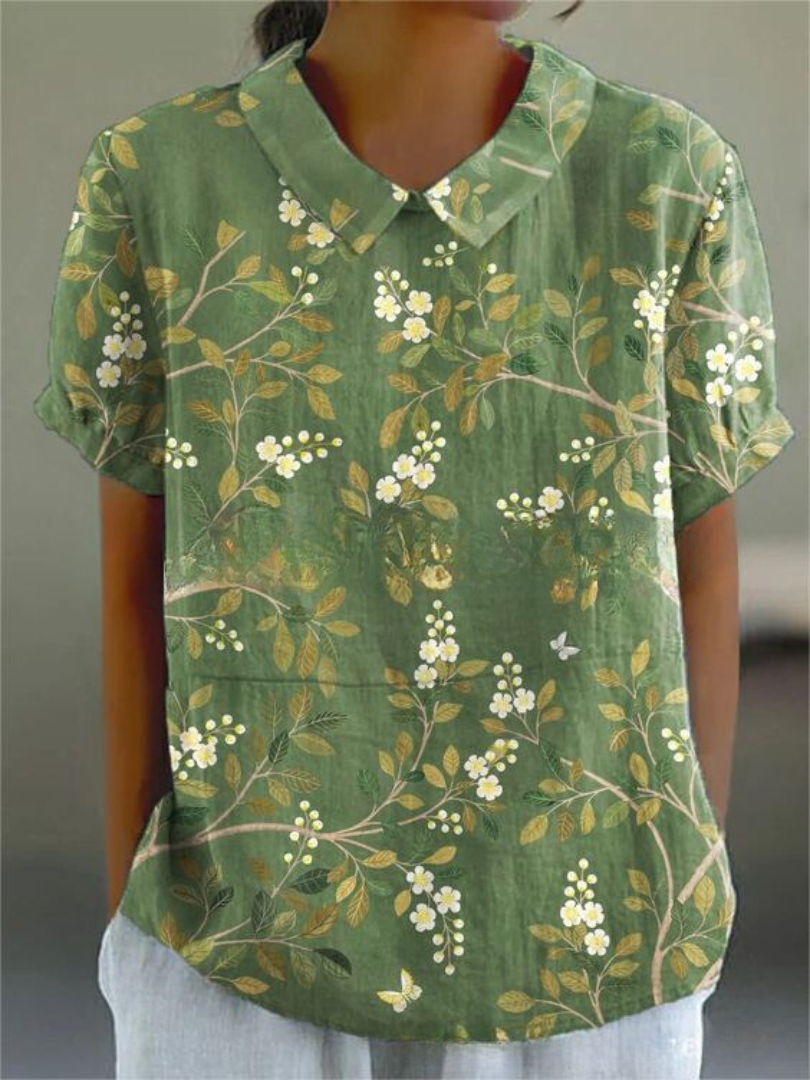 Victoria | Women's Elegant Printed Summer Blouse