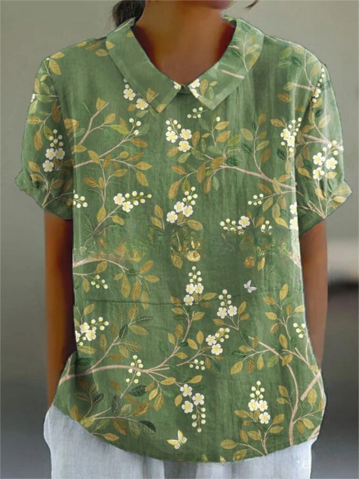 Victoria | Women's Elegant Printed Summer Blouse