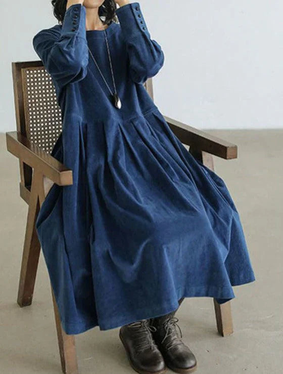 Anya | Women’s Casual Long Sleeve Midi Dress