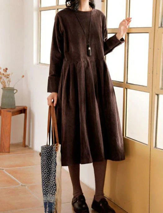 Anya | Women’s Casual Long Sleeve Midi Dress
