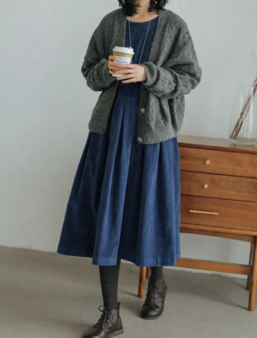 Anya | Women’s Casual Long Sleeve Midi Dress
