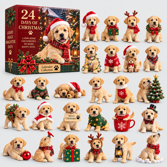 Labrador Advent Calendar 24 Days Christmas Collection