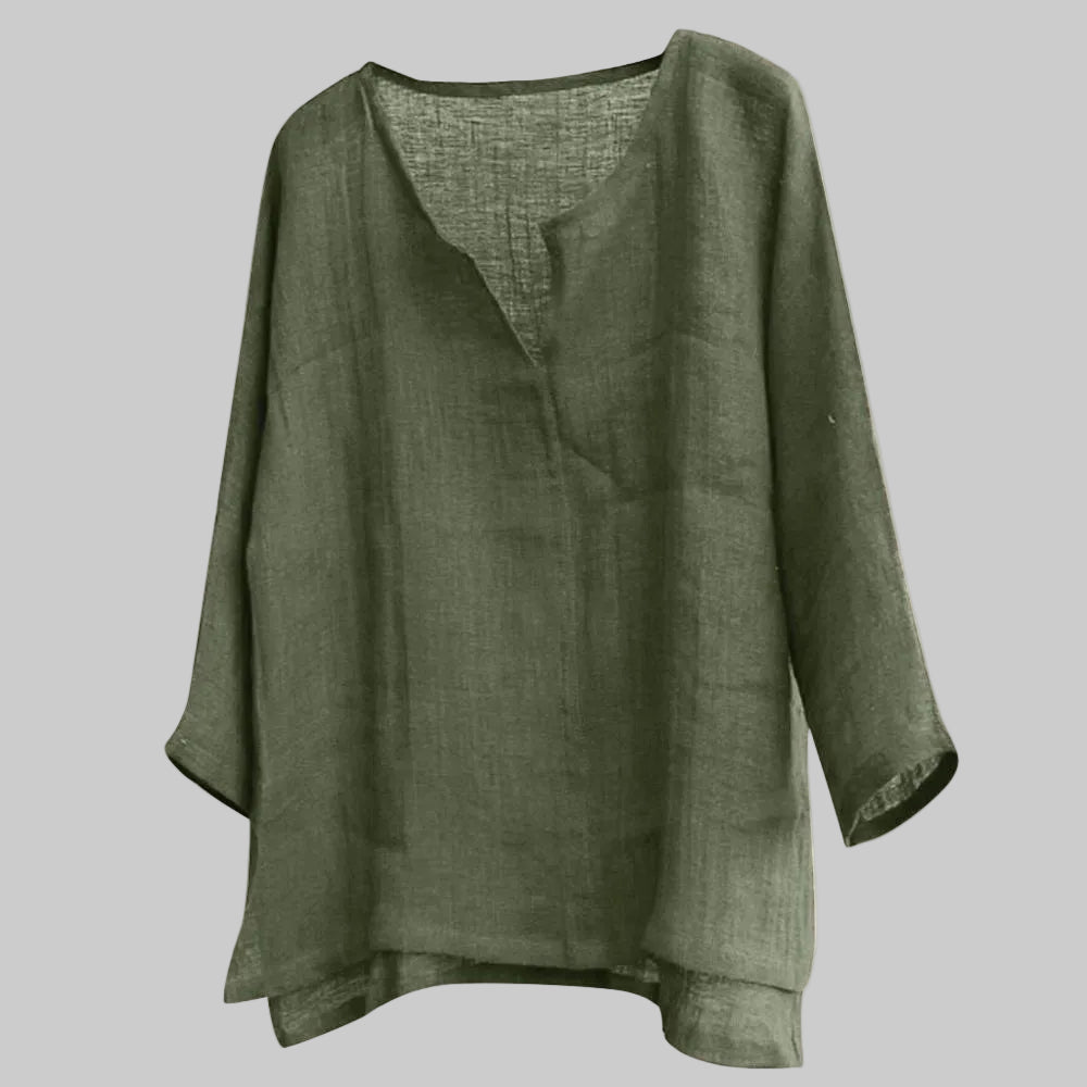 Clara | Women's Casual Linen Summer Blouse