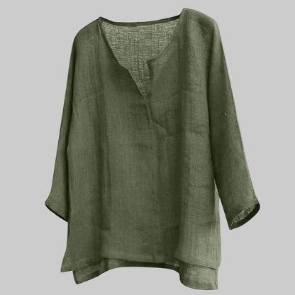 Clara | Women's Casual Linen Summer Blouse