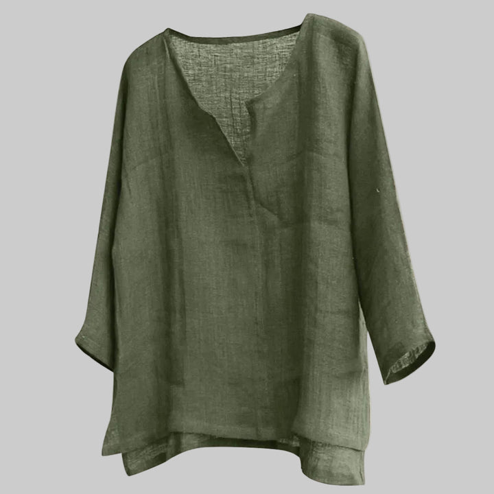 Clara | Women's Casual Linen Summer Blouse