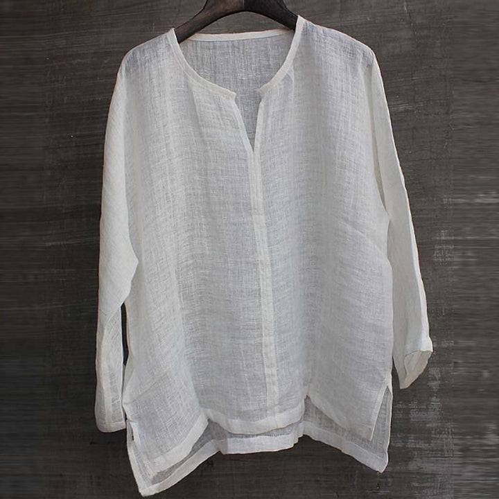 Clara | Women's Casual Linen Summer Blouse