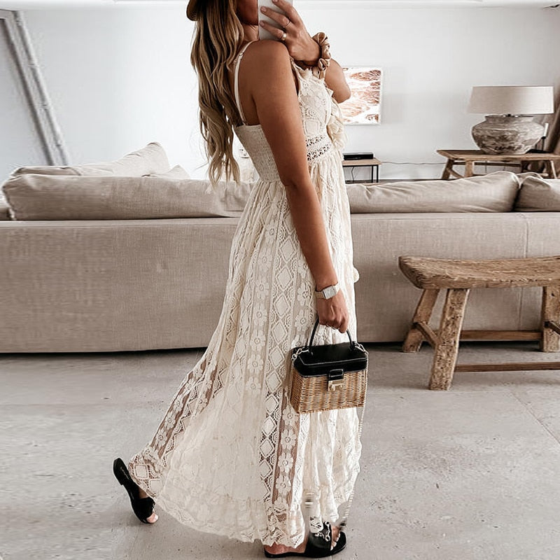 Alva | Women’s Boho V-Neck Maxi Dress