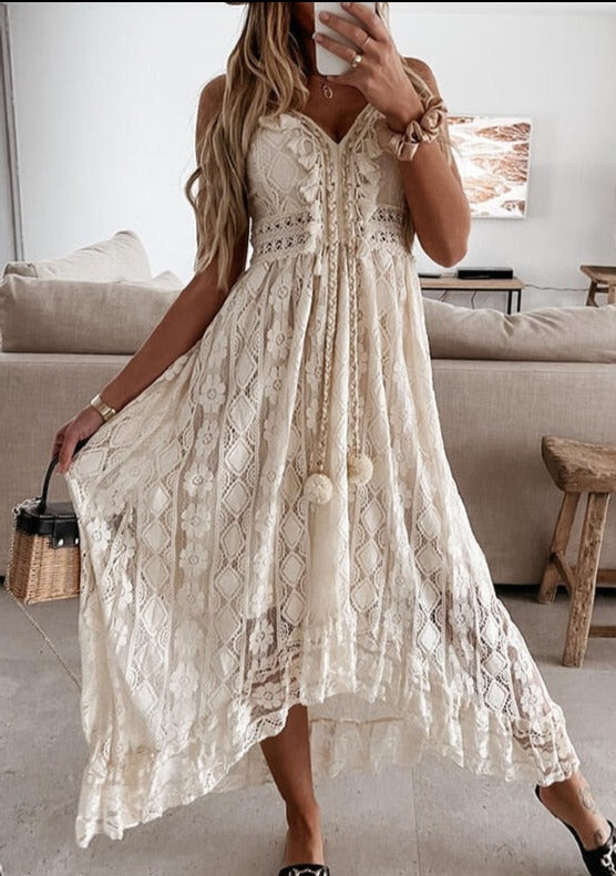 Alva | Women’s Boho V-Neck Maxi Dress