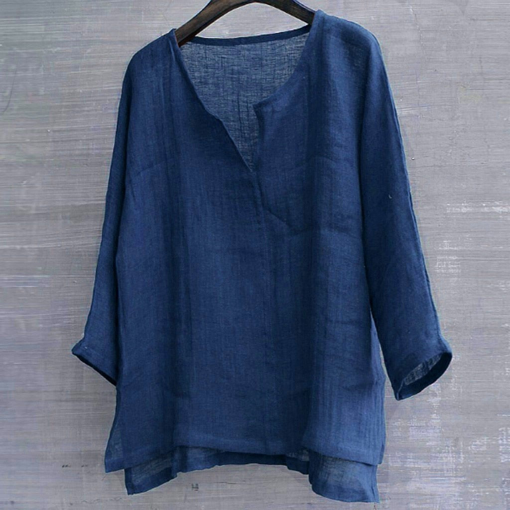Clara | Women's Casual Linen Summer Blouse
