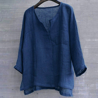 Clara | Women's Casual Linen Summer Blouse