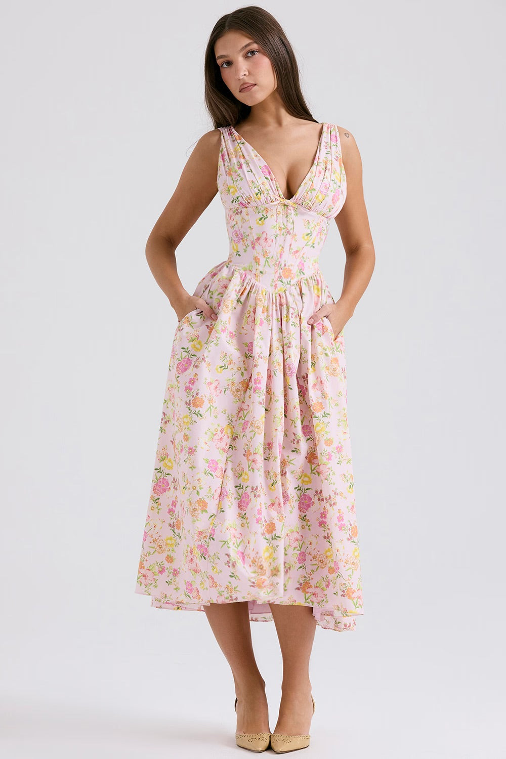 Oakley | Women’s Summer Floral Wedding Guest Dress