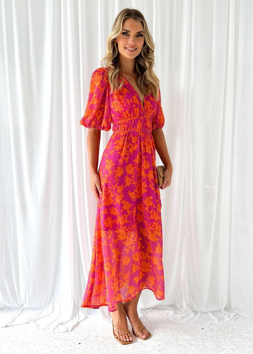Nadine | Women’s Summer Floral Midi Dress