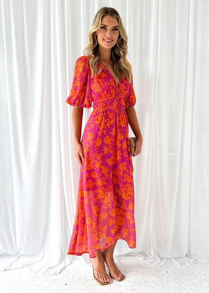Nadine | Women’s Summer Floral Midi Dress
