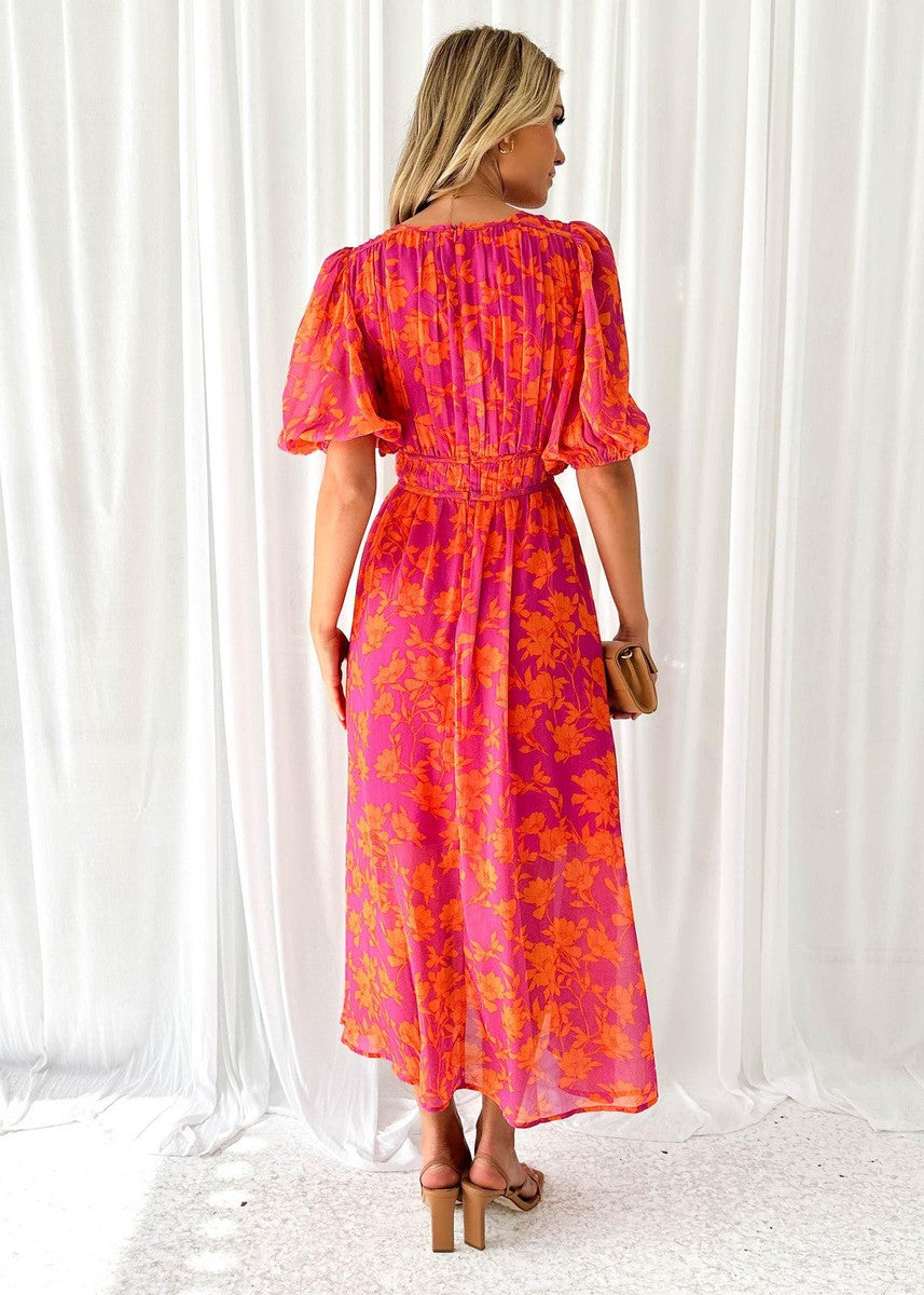 Nadine | Women’s Summer Floral Midi Dress