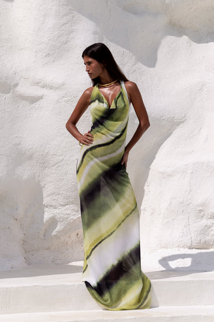 Avery | Women's Halter-Neck Maxi Summer Dress