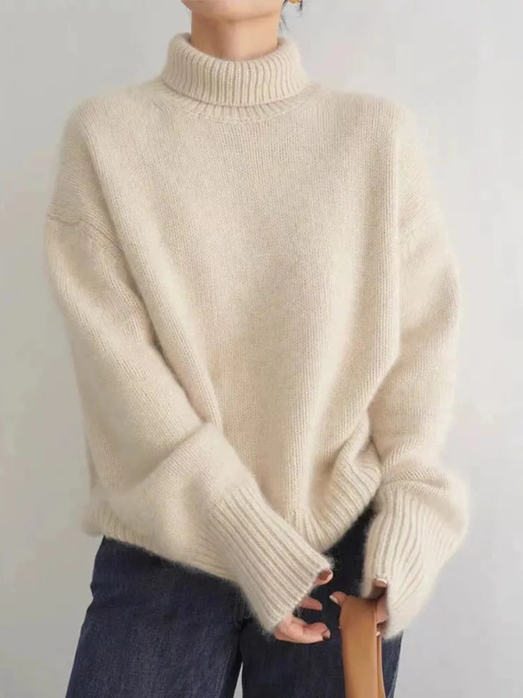 Britta | Women's Woolmix Knitted Turtleneck Sweater