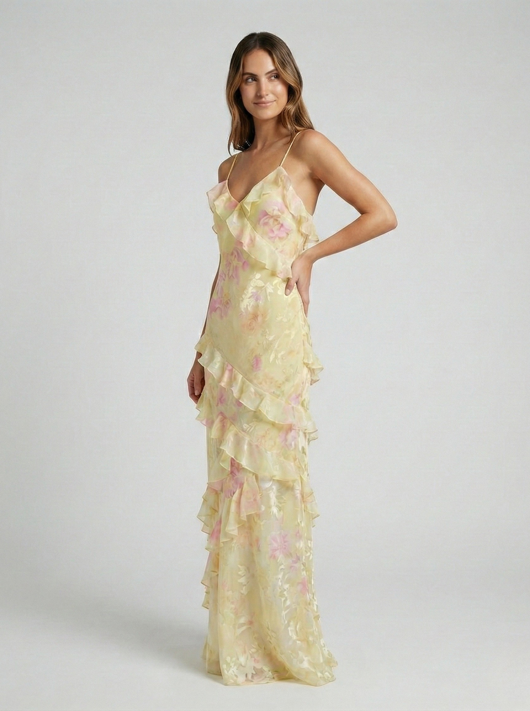 Zeta | Women’s Ruffled Summer Maxi Dress