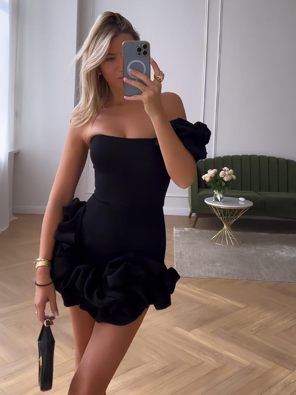 Zamira | Women’s Ruffled Mini Evening Dress