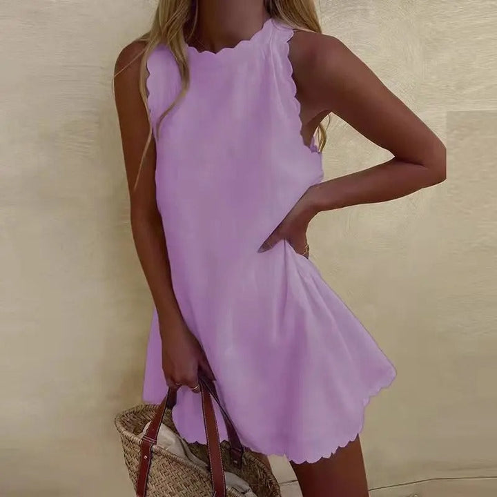 Zerena | Women’s Round Neck Summer Mini Dress