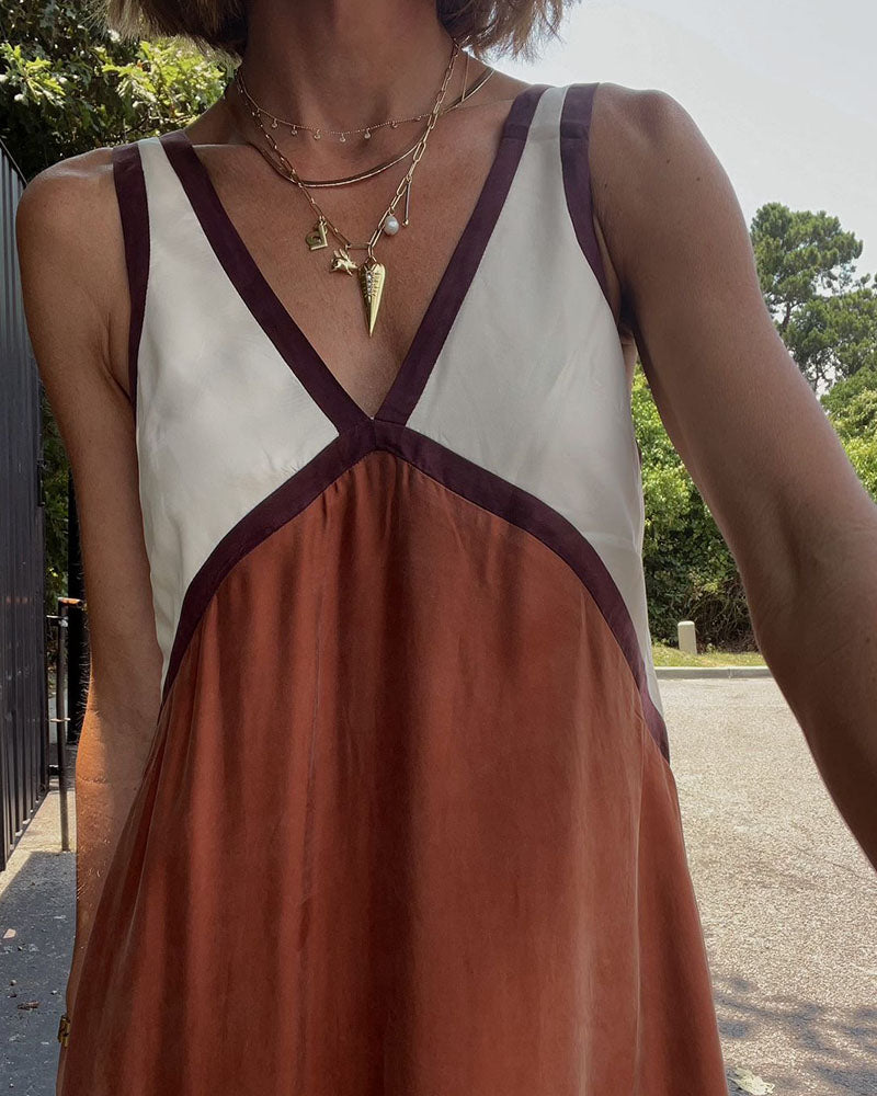 Zinnara | Women’s V-neck Summer Maxi Dress