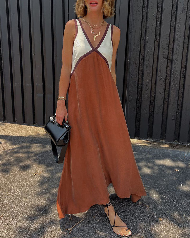 Zinnara | Women’s V-neck Summer Maxi Dress