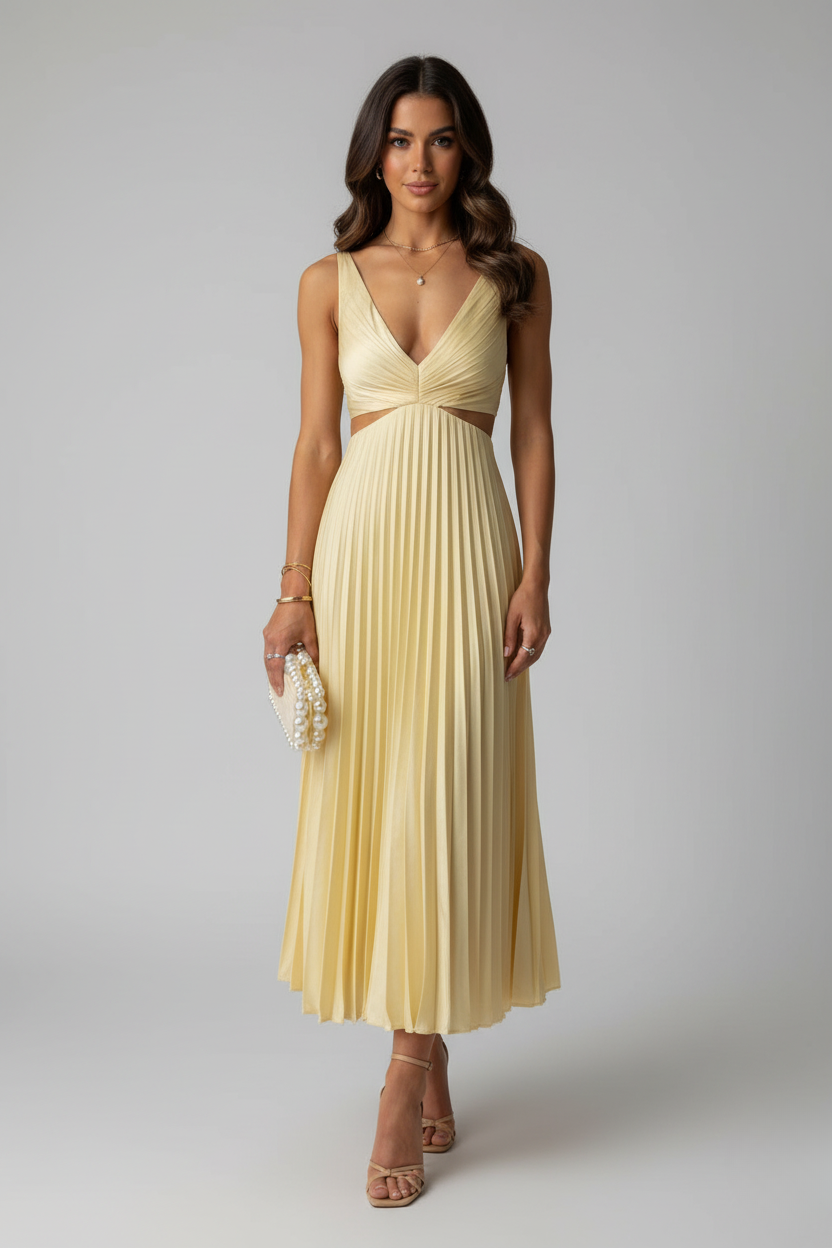 Sirelia | Women’s Pleated Wedding Guest Dress