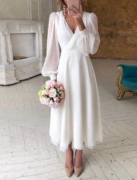 Nora | Women's Classic Long Sleeve Bridal Gown