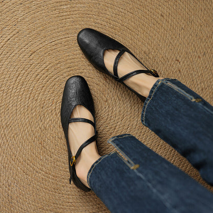 Esme | Women's Classic Adjustable Strap Flats