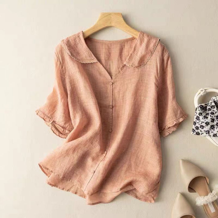 Chloe | Women's Elegant Linen Blouse