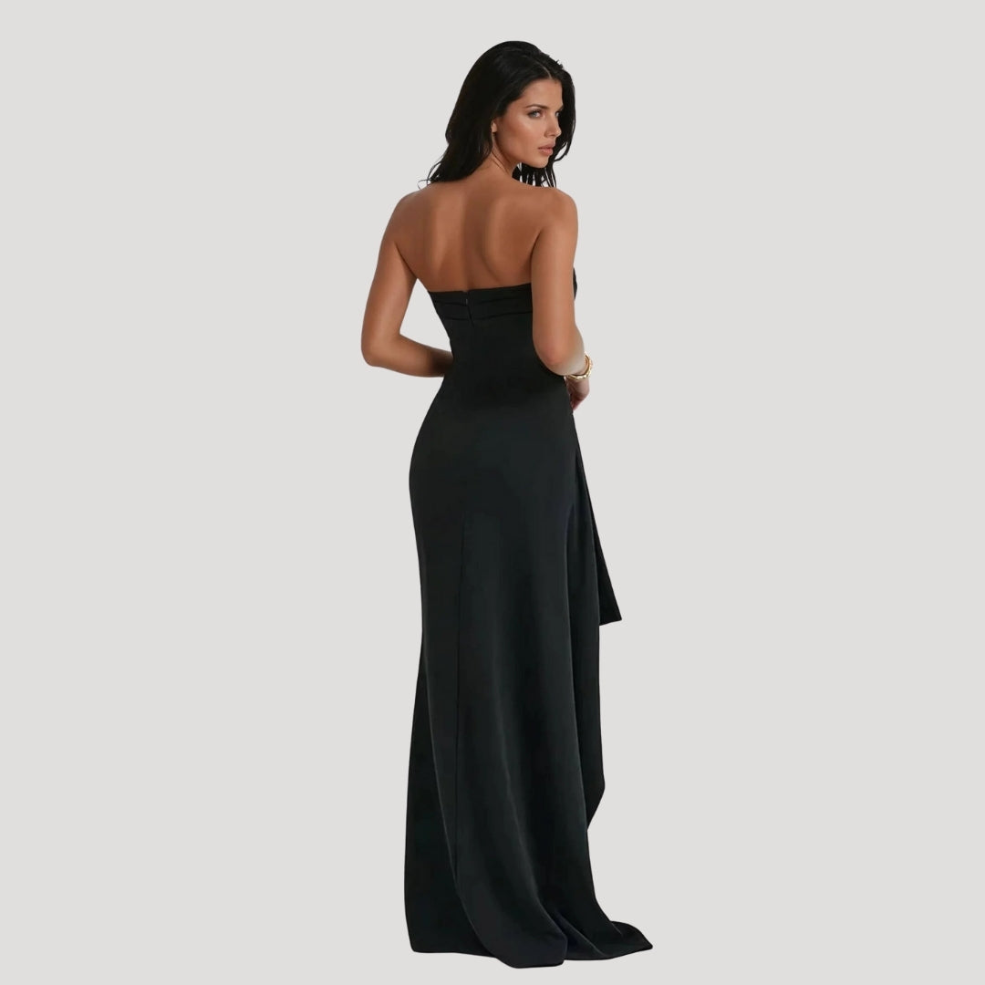 Margot | Women Festive Wedding Guest Strapless Maxi Dress