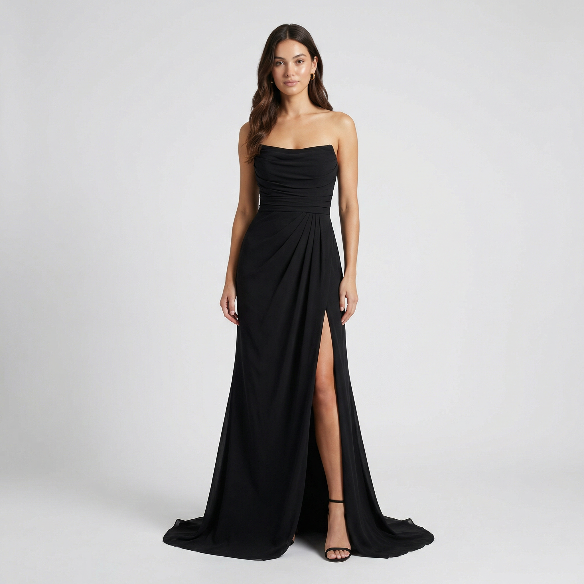 Margot | Women Festive Wedding Guest Strapless Maxi Dress