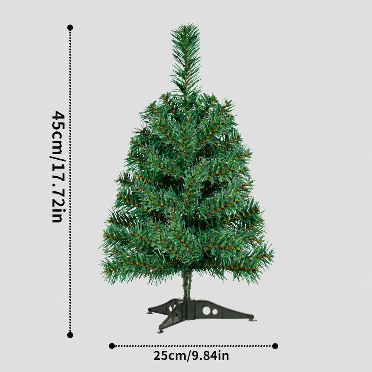 Cozy Artificial Christmas Tree Three Parts with Metal Stand