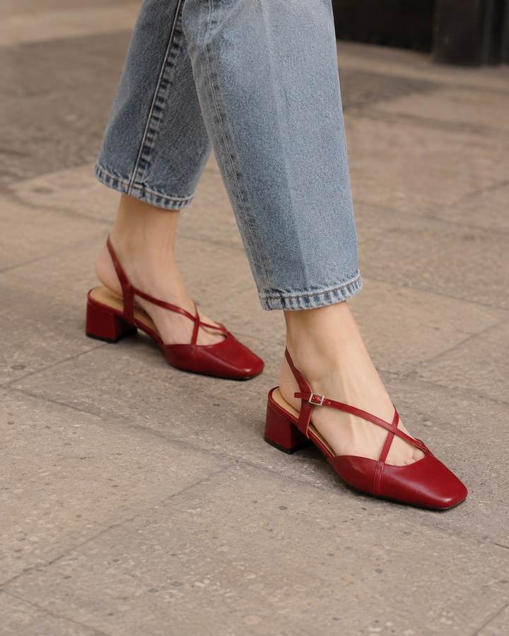 Jasmin | Women's Vintage Low Block Heels