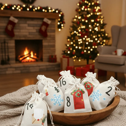 DIY Advent Calendar with 24 Candy Bags